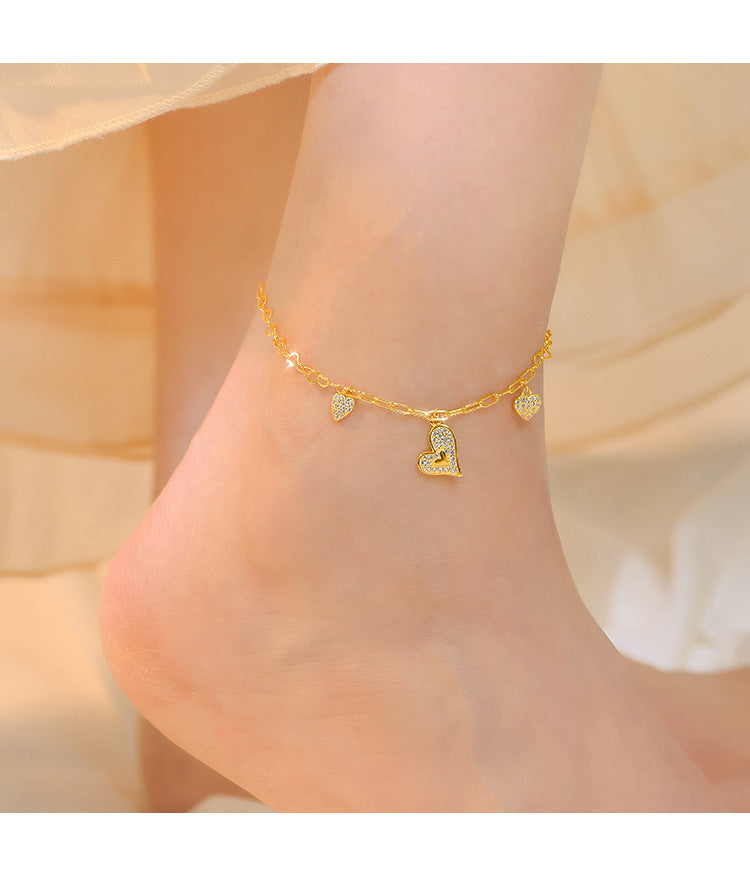【SilverA1】 925 Sterling Silver Anklet