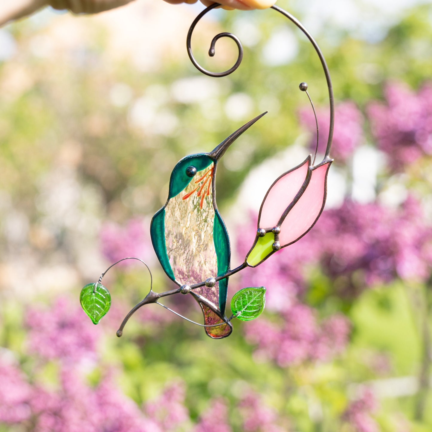 Stained Glass Hummingbird Mothers Day gift